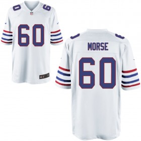 Mens Buffalo Bills Nike White Alternate Game Jersey MORSE#60