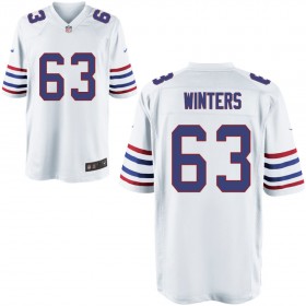 Mens Buffalo Bills Nike White Alternate Game Jersey WINTERS#63