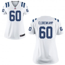 Women's Indianapolis Colts Nike White Game Jersey- ELDRENKAMP#60