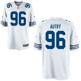 Youth Indianapolis Colts Nike White Alternate Game Jersey AUTRY#96