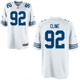 Youth Indianapolis Colts Nike White Alternate Game Jersey CLINE#92