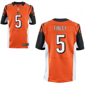 Men's Cincinnati Bengals Nike Orange Elite Jersey FINLEY#5