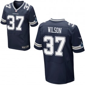 Mens Dallas Cowboys Nike Navy Blue Elite Jersey WILSON#37