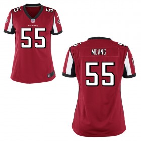 Women's Atlanta Falcons Nike Red Game Jersey MEANS#55