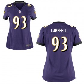 Women's Baltimore Ravens Nike Purple Game Jersey CAMPBELL#93