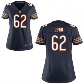 Women's Chicago Bears Nike Navy Blue Game Jersey LEVIN#62