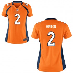 Women's Denver Broncos Nike Orange Game Jersey HINTON#2