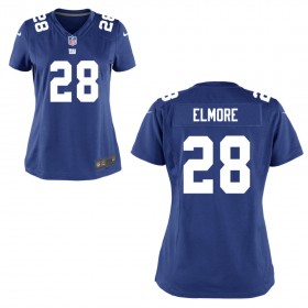 Women's New York Giants Nike Royal Blue Game Jersey ELMORE#28