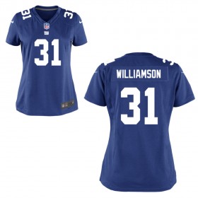 Women's New York Giants Nike Royal Blue Game Jersey WILLIAMSON#31