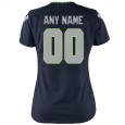 Women's Seattle Seahawks Nike College Navy Customized Game Jersey