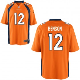 Youth Denver Broncos Nike Orange Game Jersey BENSON#12