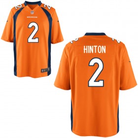 Youth Denver Broncos Nike Orange Game Jersey HINTON#2