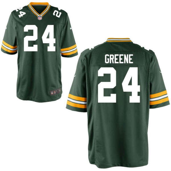Youth Green Bay Packers Nike Green Game Jersey GREENE#24