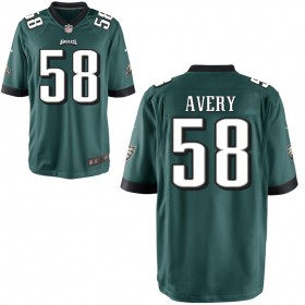 Youth Philadelphia Eagles Nike Midnight Green Game Jersey AVERY#58