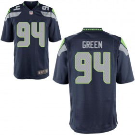 Youth Seattle Seahawks Nike College Navy Game Jersey GREEN#94