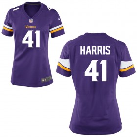 Women's Minnesota Vikings Nike Purple Game Jersey HARRIS#41