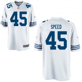 Men's Indianapolis Colts Nike Royal Throwback Game Jersey SPEED#45