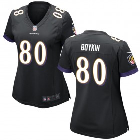 Women's Baltimore Ravens Nike Black Game Jersey BOYKIN#80