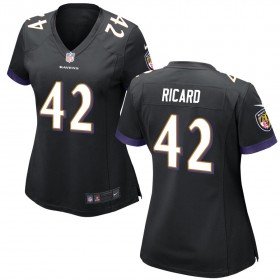 Women's Baltimore Ravens Nike Black Game Jersey RICARD#42