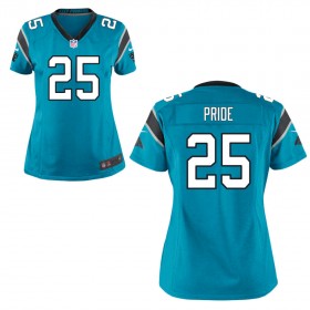 Women's Carolina Panthers Nike Panther Blue Game Jersey PRIDE#25