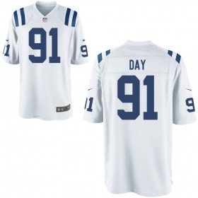 Youth Indianapolis Colts Nike White Game Jersey DAY#91