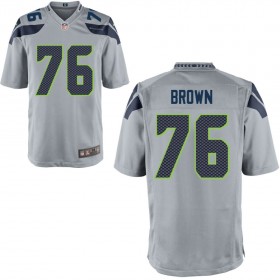 Seattle Seahawks Nike Alternate Game Jersey - Gray BROWN#76