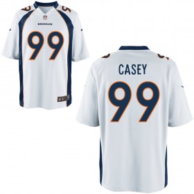 Nike Men's Denver Broncos Game White Jersey CASEY#99