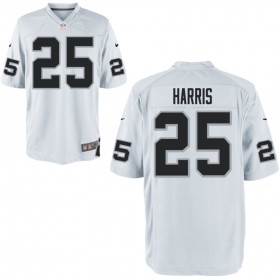 Nike Men's Las Vegas Raiders Game White Jersey HARRIS#25