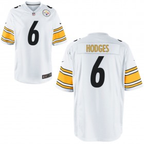 Nike Men's Pittsburgh Steelers Game White Jersey HODGES#6