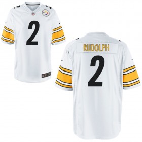 Nike Men's Pittsburgh Steelers Game White Jersey RUDOLPH#2