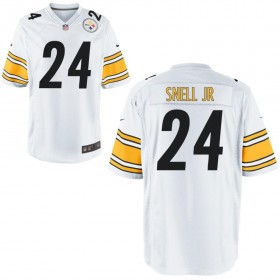 Nike Men's Pittsburgh Steelers Game White Jersey SNELL JR#24