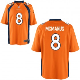 Men's Denver Broncos Nike Orange Game Jersey MCMANUS#8