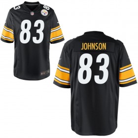 Men's Pittsburgh Steelers Nike Black Game Jersey JOHNSON#83